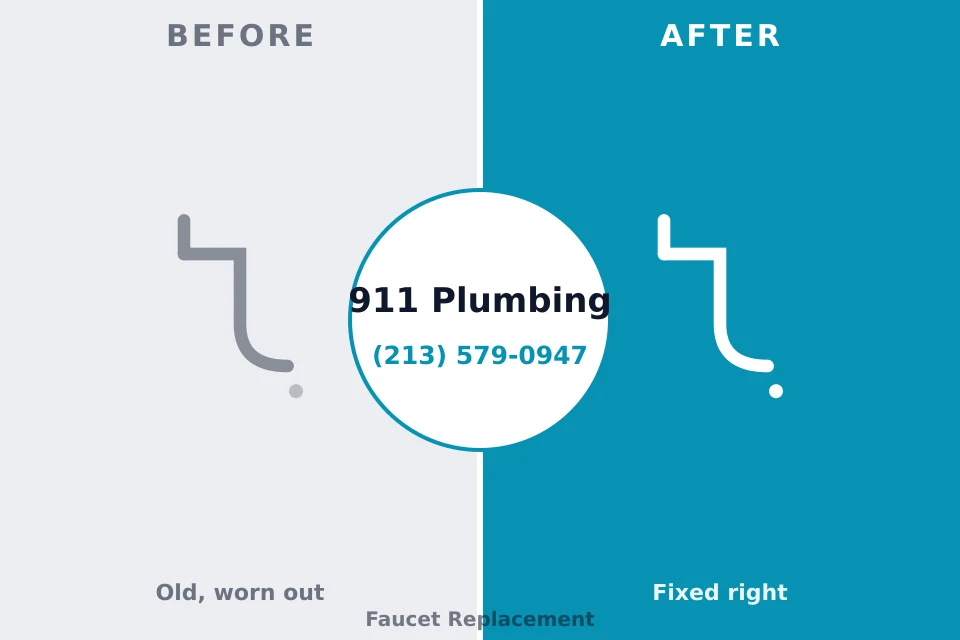 Before and after: plumbing repair Clarendon, TX